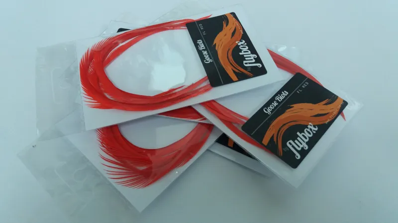 Flybox Goose Biots in Fl.Red-1